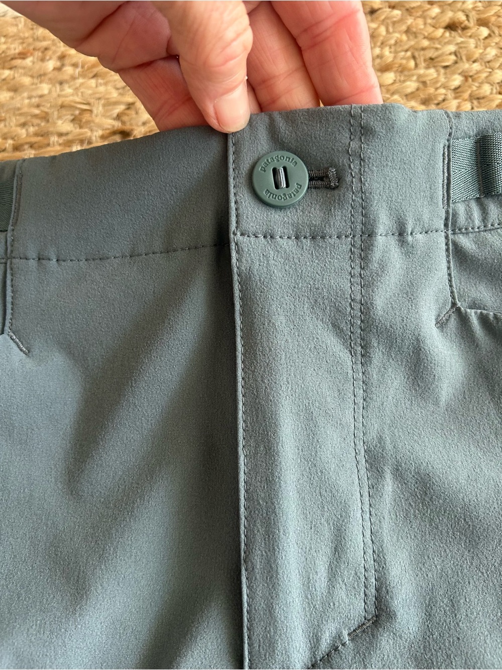 Patagonia Dirt Craft Bike Shorts Performance Stretch Shorts - Slate Green - Picture 9 of 13